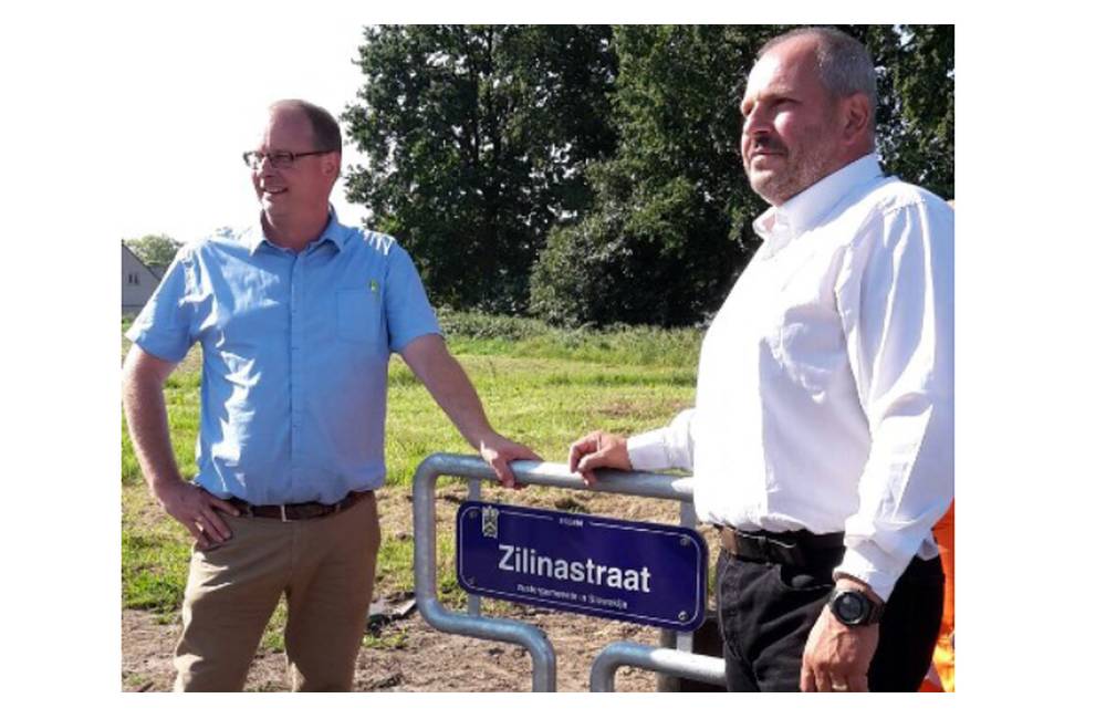 Foto: V partnerskom meste Žiliny Essen vznikla Zilinastraat, ulicu v Belgicku odhalil aj Sagan