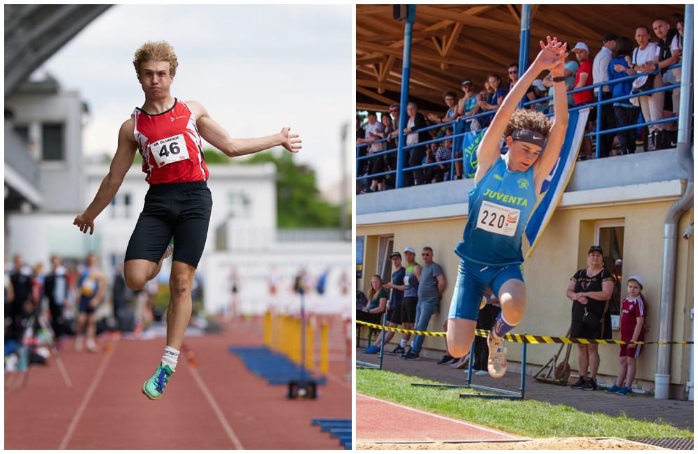 Foto: Majstri SR zo žilinského gymnázia: Michal a Richard sú jednotkami v disciplínach trojskok a skok do diaľky