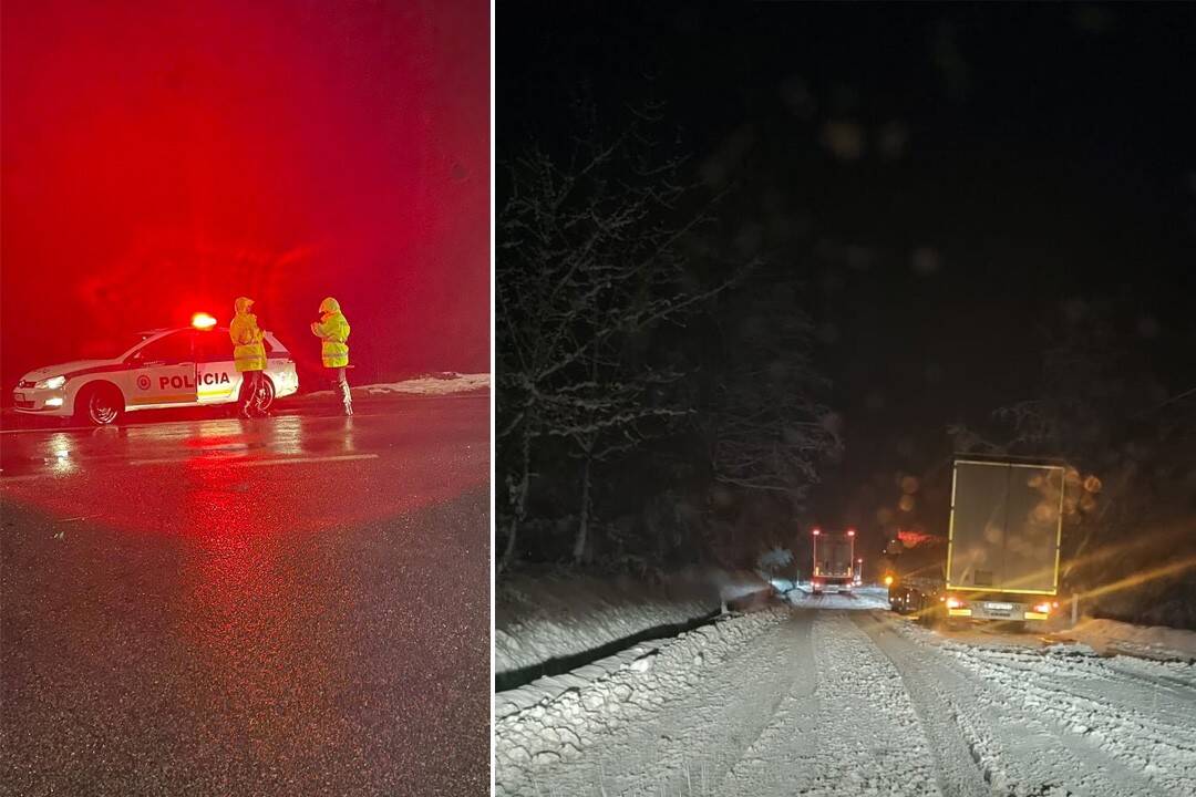 Husté sneženie komplikuje dopravu v Žilinskom kraji, premávku budú usmerňovať policajti | Žilinak.sk