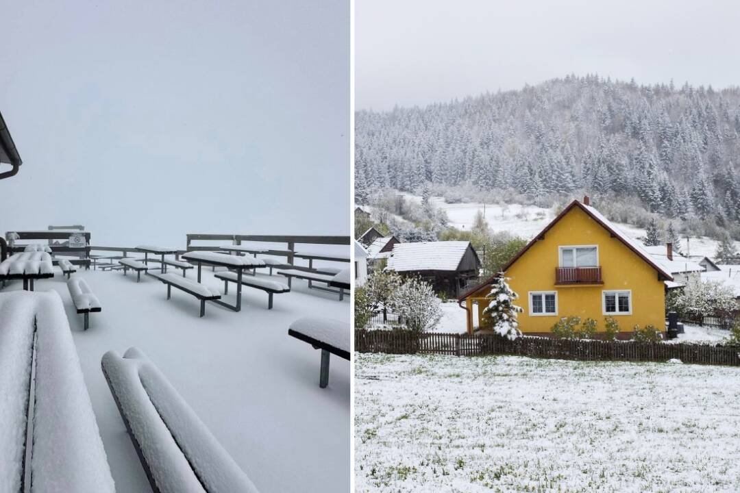 FOTO: Koncom apríla pripomína okolie Žiliny zimné kráľovstvo. Cez víkend sa má vrátiť leto