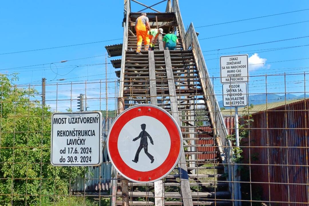 Foto: V Liptovskom Mikuláši začali s opravou mosta. Uzavretý bude až do konca septembra