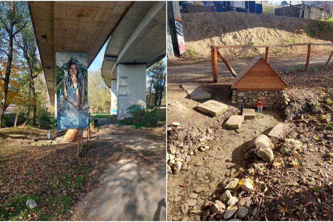 Foto: Framborský park má novú studničku s liečivou vodou. Môžete sa z nej prísť napiť