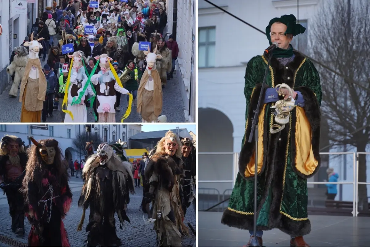 Foto: FOTO a VIDEO: Žilinské ulice po rokoch opäť zaplnili farebné masky. Takto sa slávili Fašiangy