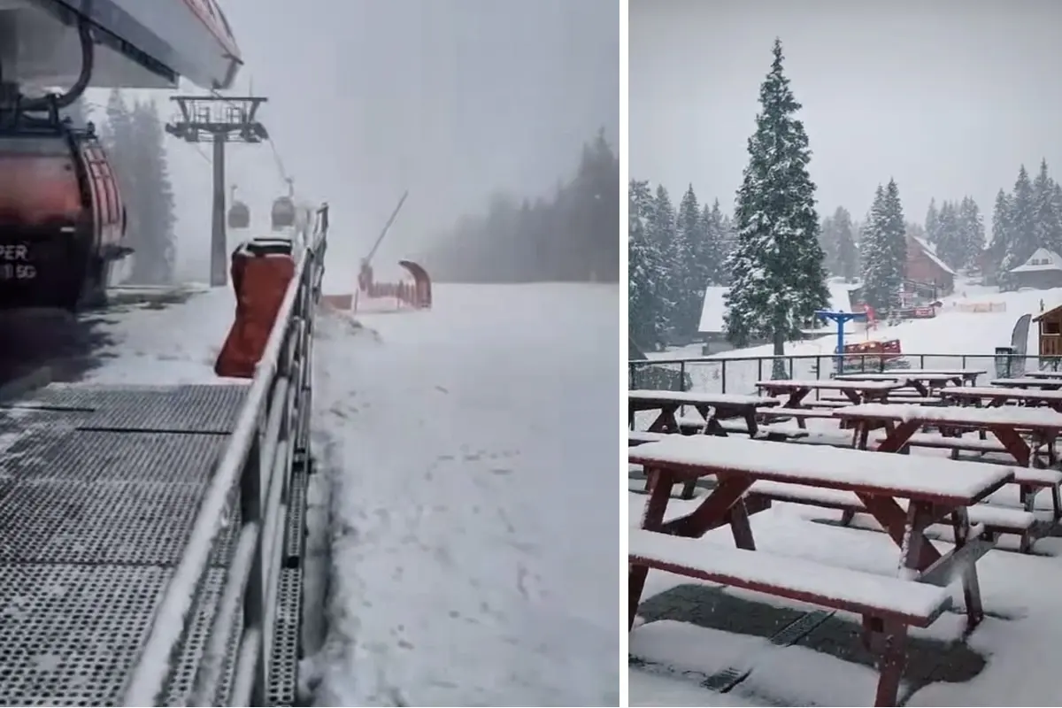 Foto: VIDEO: Žilinský kraj po dlhšom čase zasiahli zrážky, vo vyšších polohách sneží