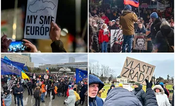 Protesty v štyroch mestách Žilinského kraja: Fico zapredáva Slovensko v Kremli, píšu organizátori