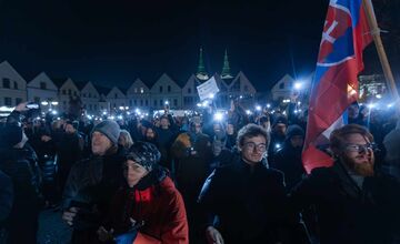 FOTO: Januárový protivládny protest v Žiline